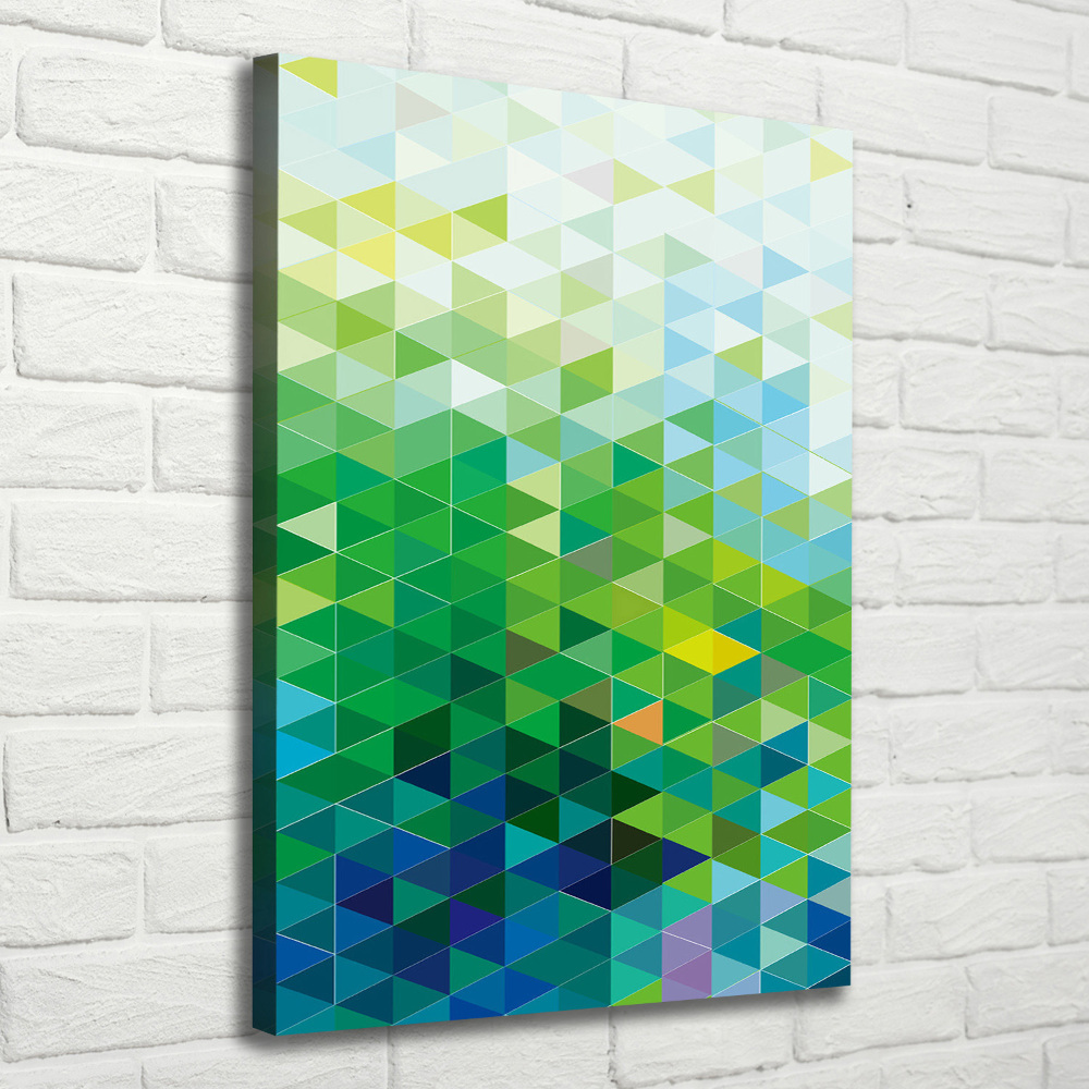 Tableau imprimé sur toile Motif abstrait en forme de triangle