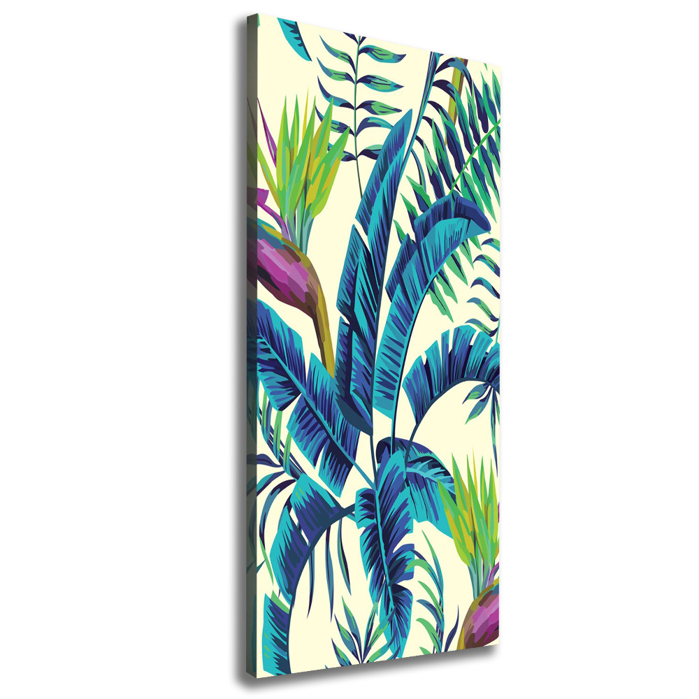 Tableau sur toile Feuilles exotiques