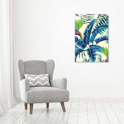 Tableau sur toile Feuilles exotiques