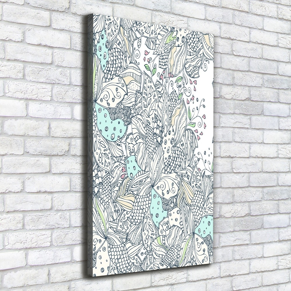 Tableau imprimé sur toile Design floral