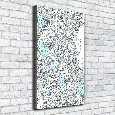 Tableau imprimé sur toile Design floral