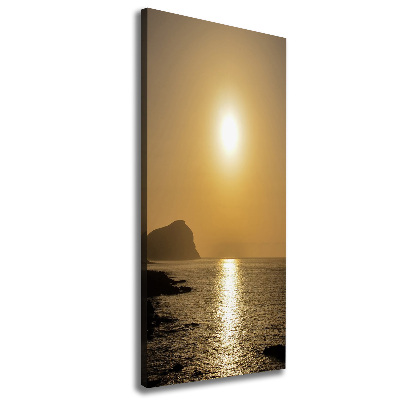 Tableau sur toile Coucher de soleil sur la mer