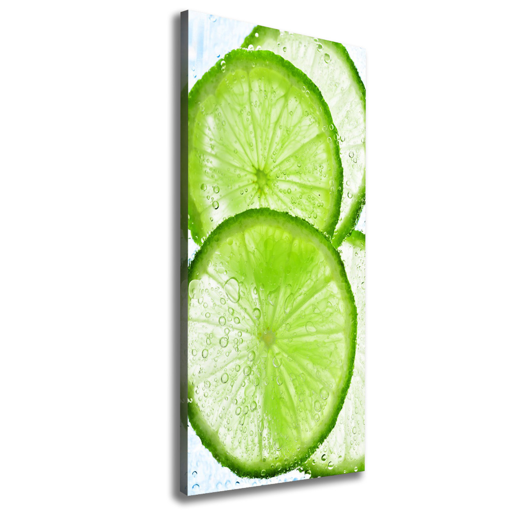 Tableau photo sur toile Citron vert sous l'eau