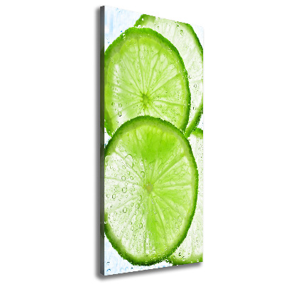 Tableau photo sur toile Citron vert sous l'eau