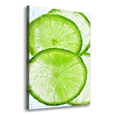 Tableau photo sur toile Citron vert sous l'eau