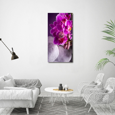 Tableau sur toile Orchidée rose