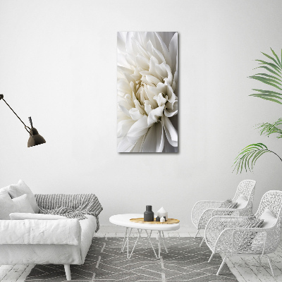 Tableau sur toile Dahlia blanc