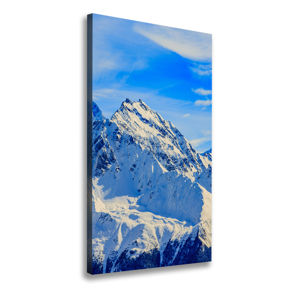 Tableau toile imprimée Montagnes en hiver