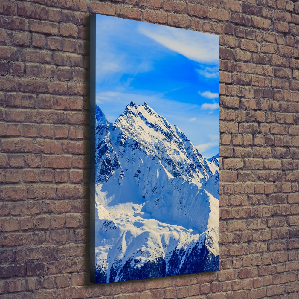 Tableau toile imprimée Montagnes en hiver