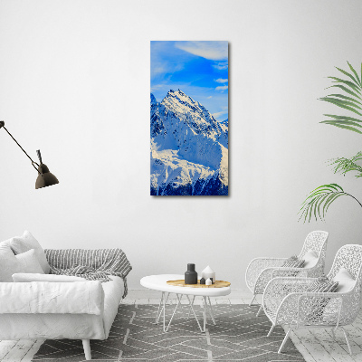 Tableau toile imprimée Montagnes en hiver