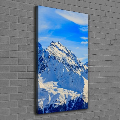 Tableau toile imprimée Montagnes en hiver