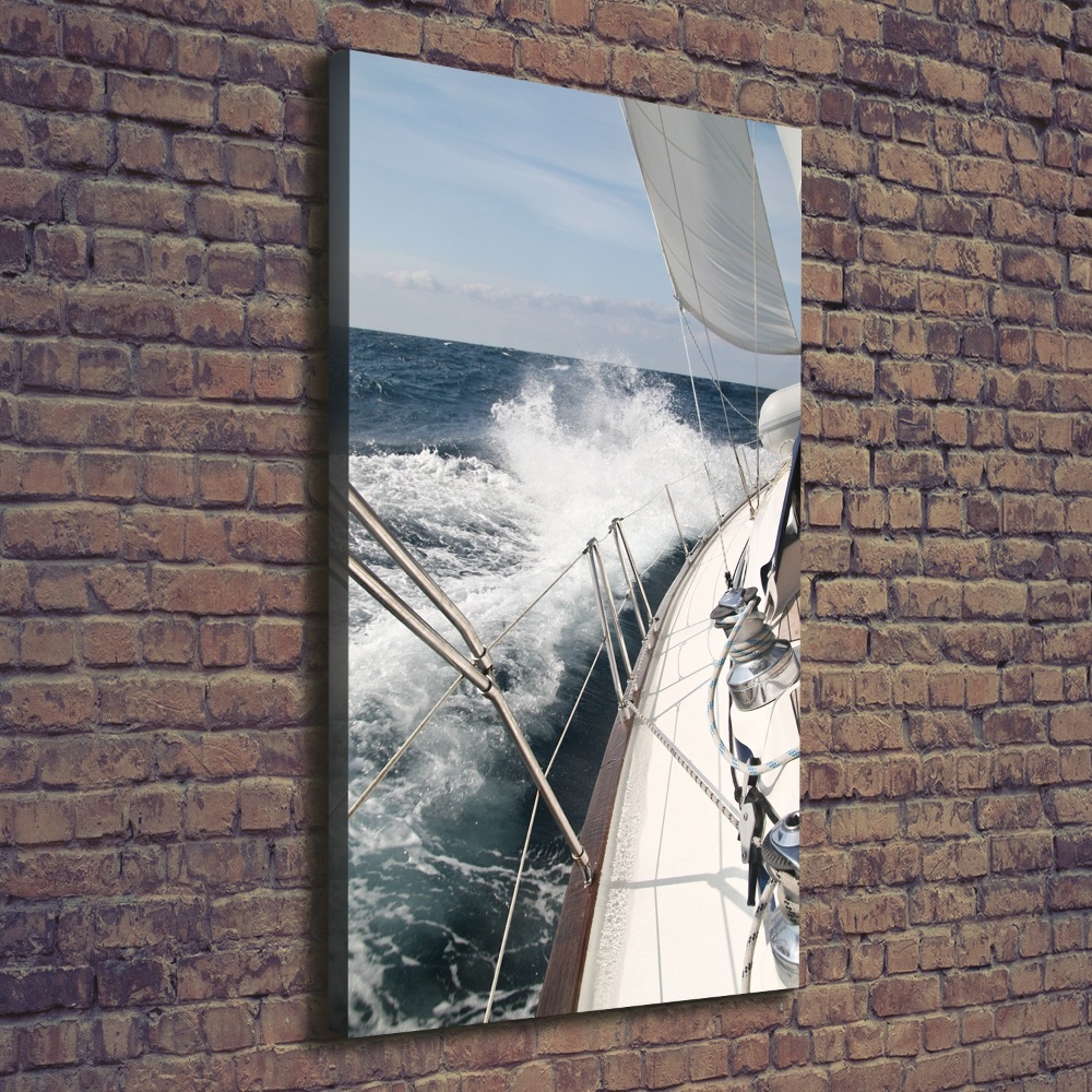 Tableau sur toile Yacht en mer