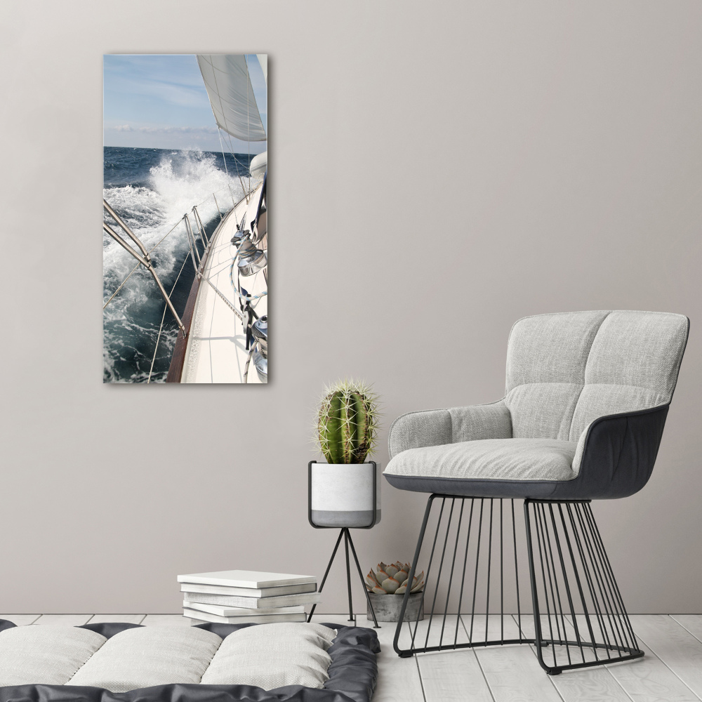 Tableau sur toile Yacht en mer