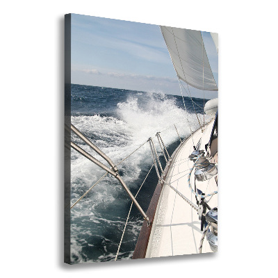 Tableau sur toile Yacht en mer