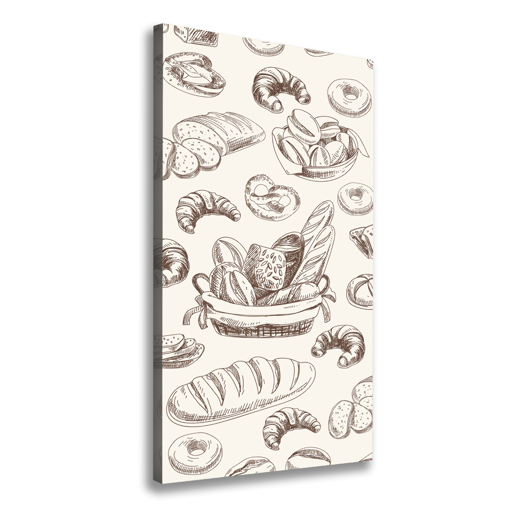 Tableau toile imprimée Produits de boulangerie