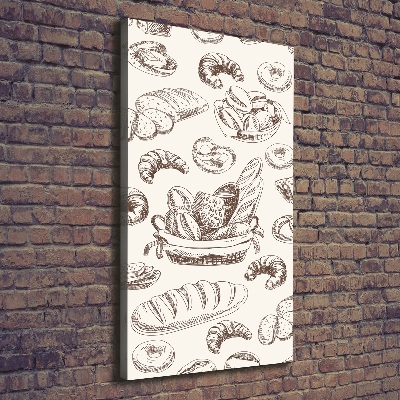 Tableau toile imprimée Produits de boulangerie