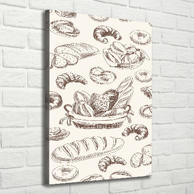 Tableau toile imprimée Produits de boulangerie