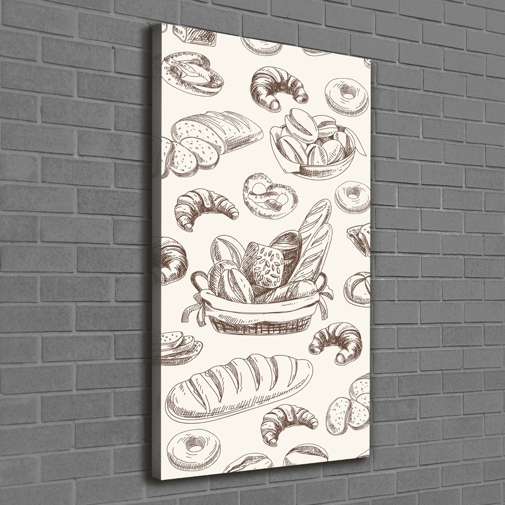 Tableau toile imprimée Produits de boulangerie