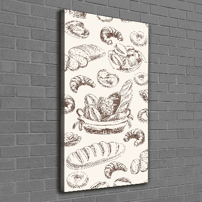 Tableau toile imprimée Produits de boulangerie