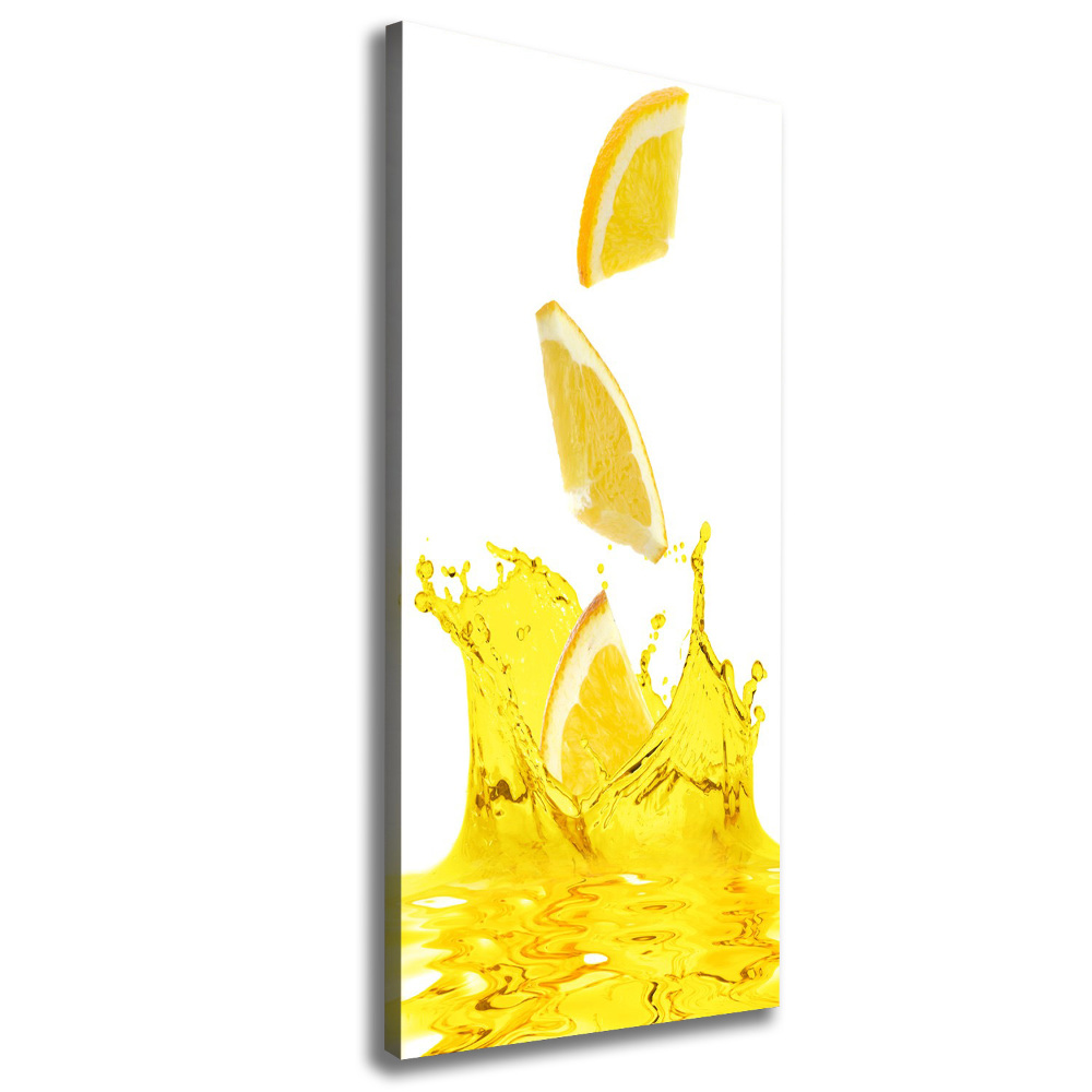 Tableau toile imprimée Jus de citron