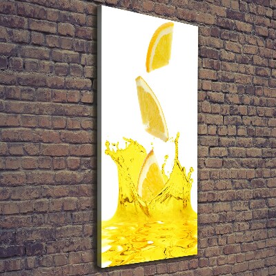 Tableau toile imprimée Jus de citron