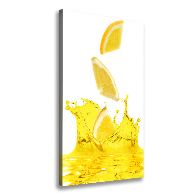 Tableau toile imprimée Jus de citron