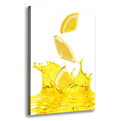 Tableau toile imprimée Jus de citron