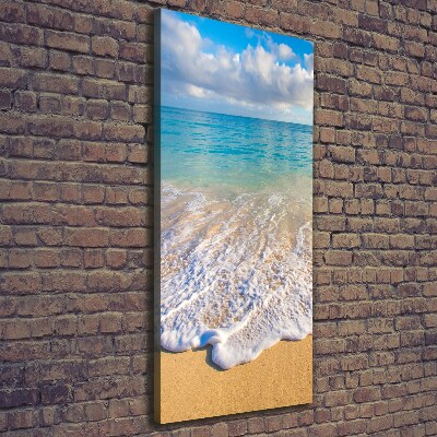 Tableau mural sur toile Plage tropicale palmiers