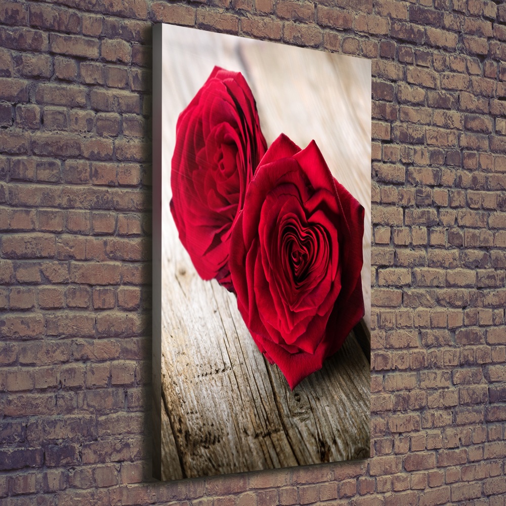 Tableau imprimé sur toile Roses rouges