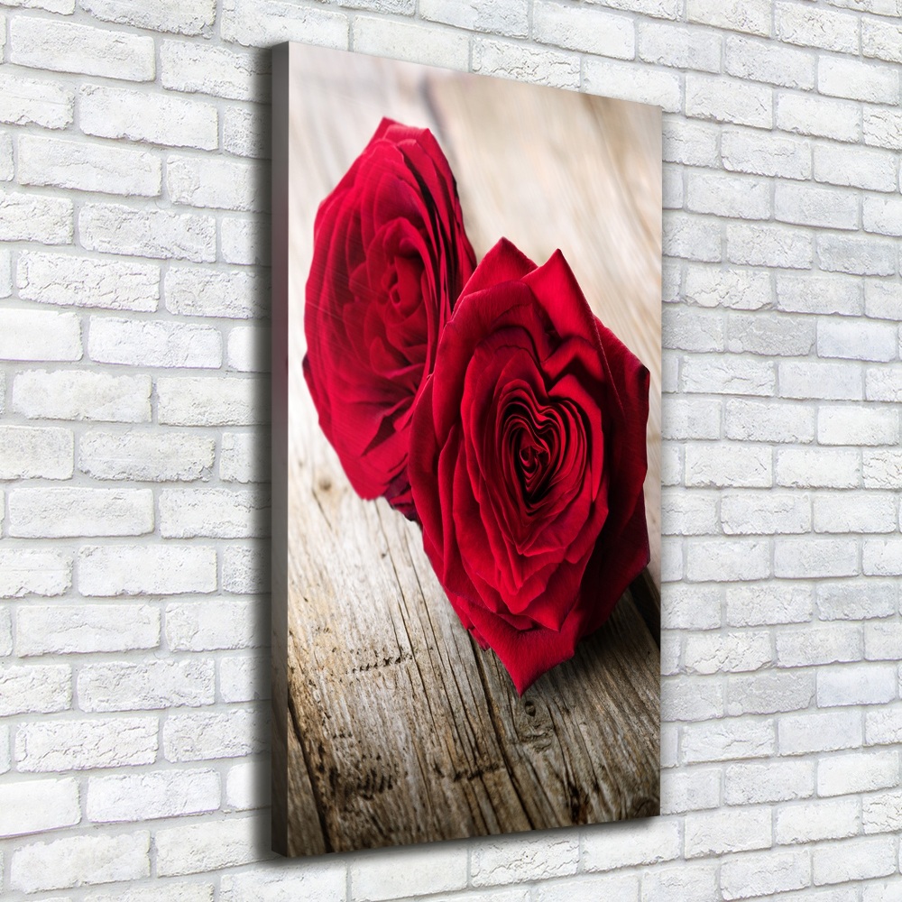 Tableau imprimé sur toile Roses rouges