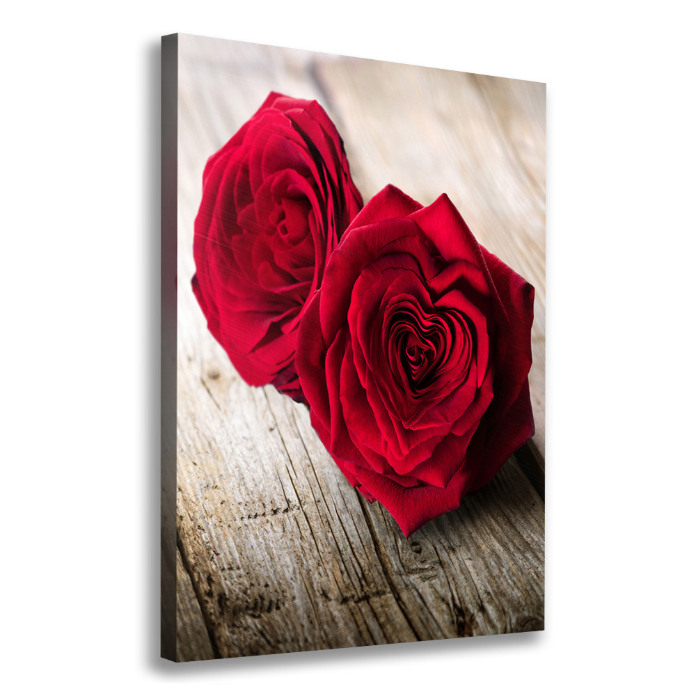 Tableau imprimé sur toile Roses rouges