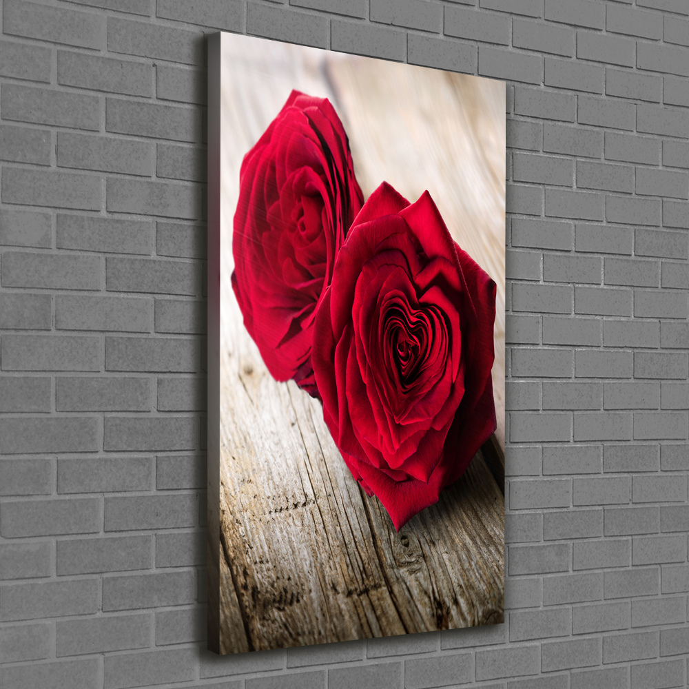 Tableau imprimé sur toile Roses rouges