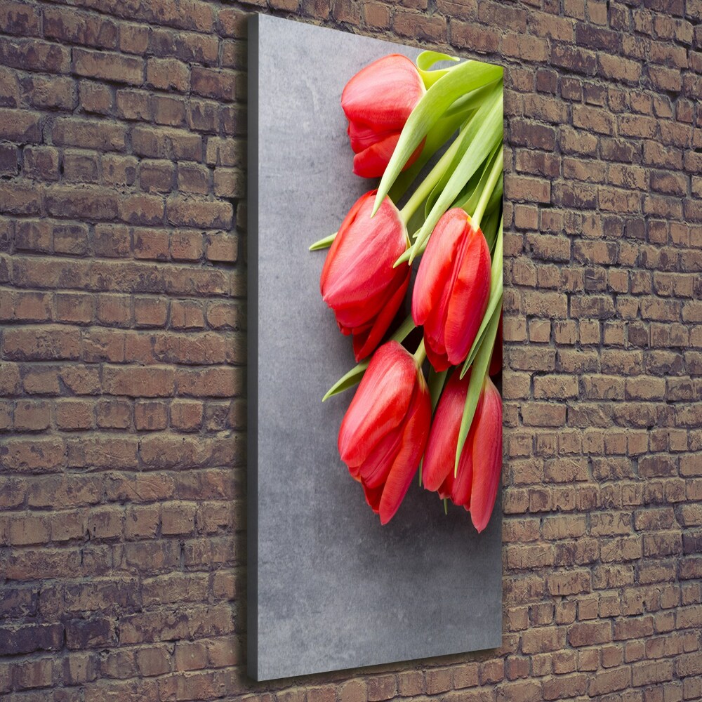 Tableau imprimé sur toile Tulipes rouges