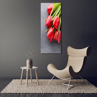 Tableau imprimé sur toile Tulipes rouges