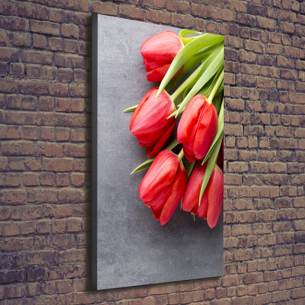 Tableau imprimé sur toile Tulipes rouges