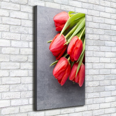 Tableau imprimé sur toile Tulipes rouges