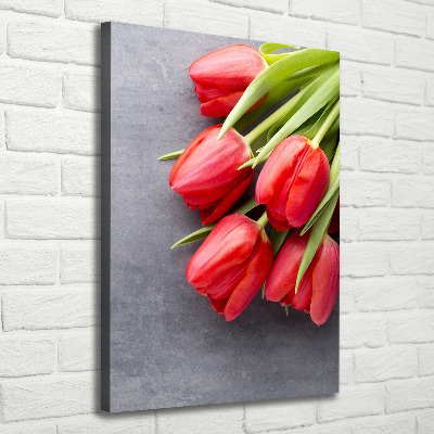 Tableau imprimé sur toile Tulipes rouges