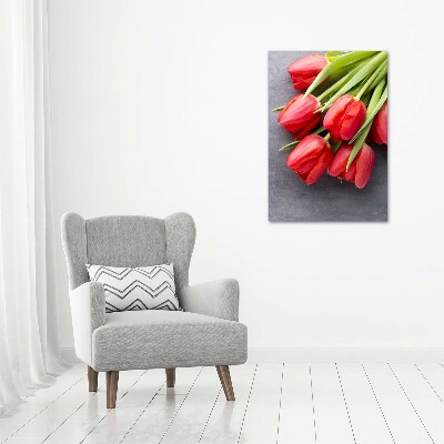 Tableau imprimé sur toile Tulipes rouges