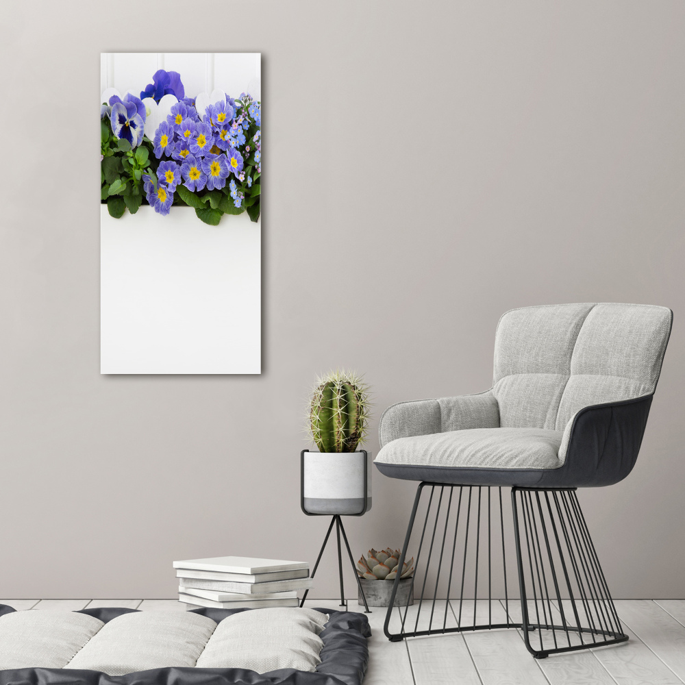 Tableau mural sur toile Fleurs violettes