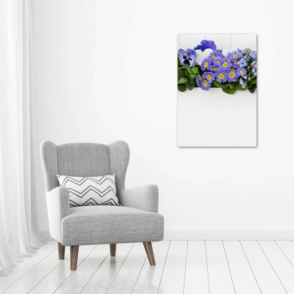 Tableau mural sur toile Fleurs violettes