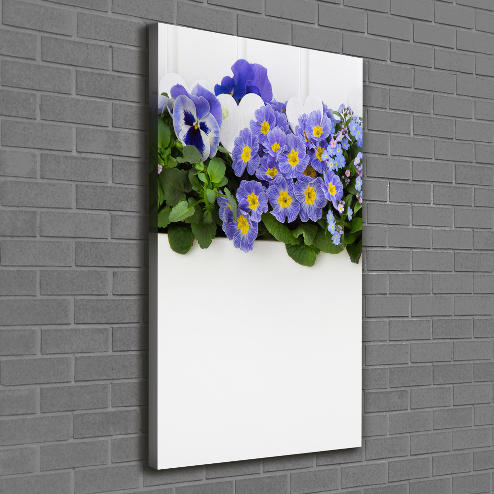 Tableau mural sur toile Fleurs violettes