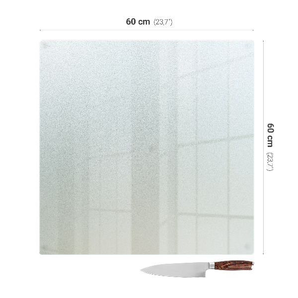 Protège plaque de cuisson de forme carrée et semi-transparent