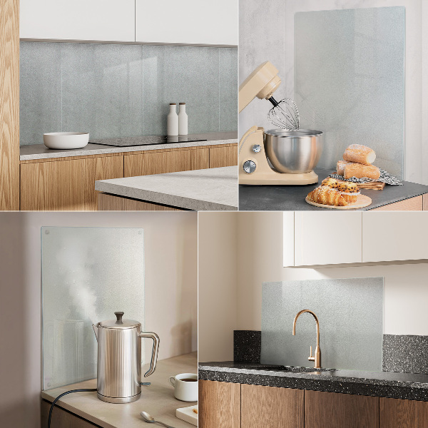 Protège plaque de cuisson de forme carrée et semi-transparent