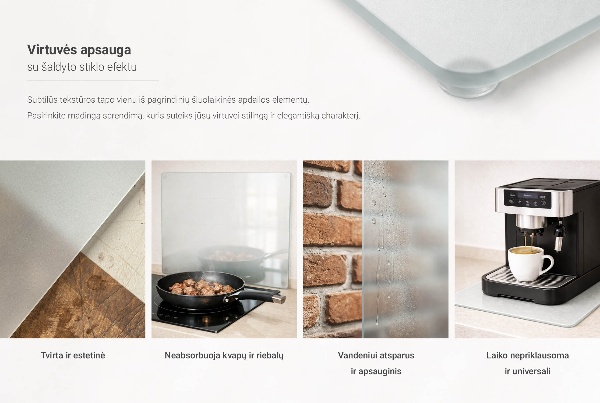 Cache plaque de cuisson avec double fenêtre semi-transparente