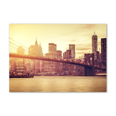 Tableau verre imprimé Manhattan New York USA