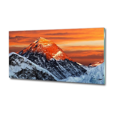 Tableau verre imprimé Sommet de l'Everest