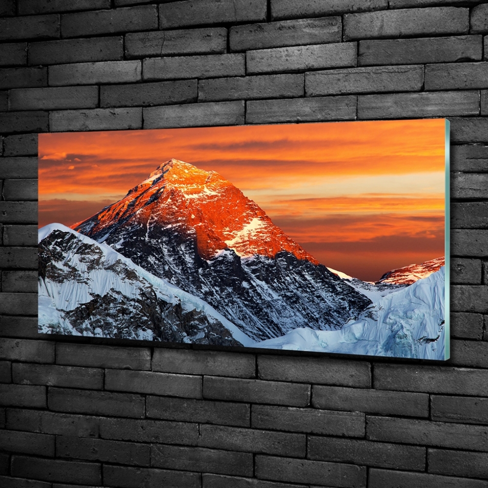 Tableau verre imprimé Sommet de l'Everest