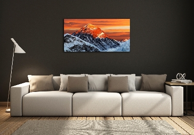 Tableau verre imprimé Sommet de l'Everest