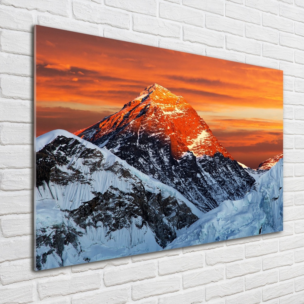 Tableau verre imprimé Sommet de l'Everest