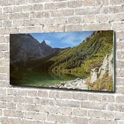 Tableau verre imprimé Lac Morskie Oko Tatry